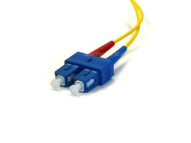 Monoprice Fiber Optic Cable - 5 Meter - Yellow LC to SC, 9/125 Type, Single Mode, Duplex