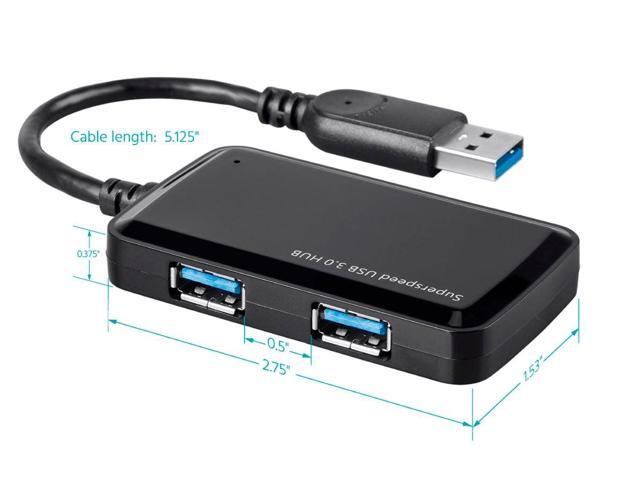 Monoprice Mini 4-port USB 3.0 Travel Hub
