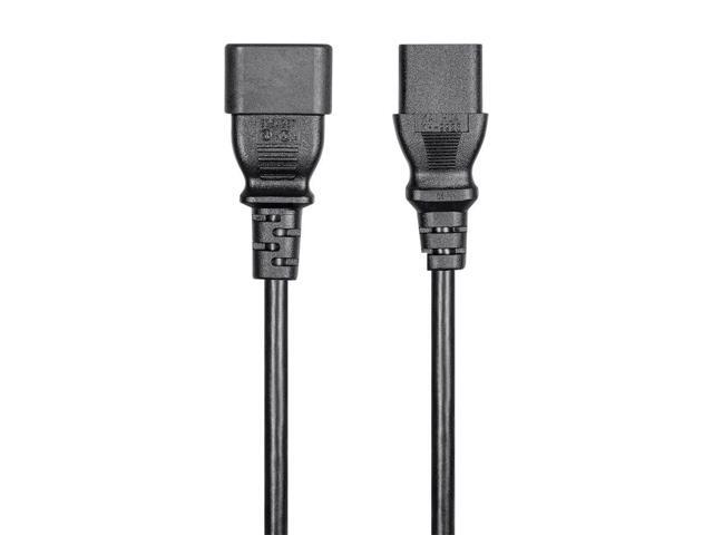 Monoprice 5ft 16AWG Power Extension Cord Cable with 3 Conductor PC/Mon 13A (IEC 60320 C14 to IEC 60320 C13)