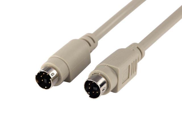 Monoprice 10Ft Ps/2 Mdin-6 Male To Male Cable