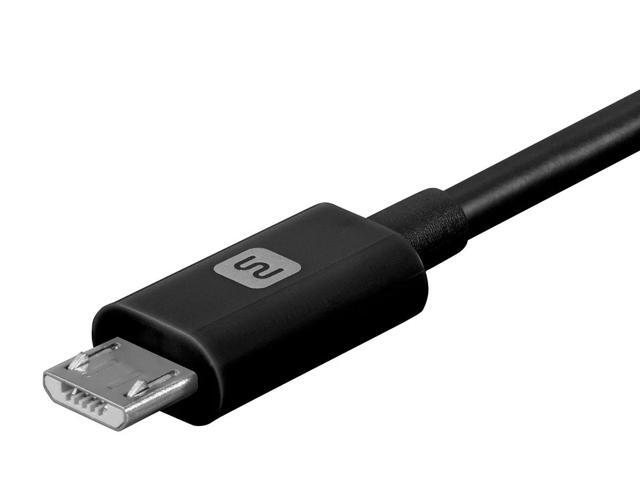 Monoprice USB-A to Micro B Cable - 3 Feet - Black, Polycarbonate Connector Heads, 2.4A, 22/30AWG - Select Series