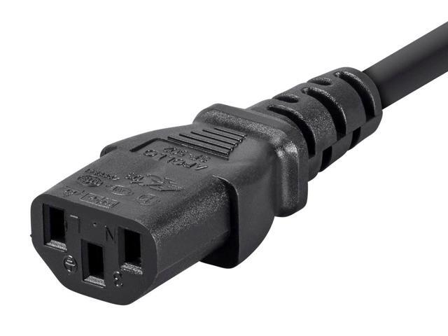 Monoprice 6ft 16AWG Power Extension Cord Cable w/ 3 Conductor PC/Mon, 13A (IEC-320-C14 to IEC-320-C13)