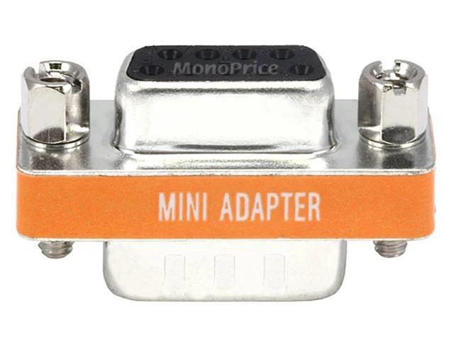 Monoprice DB9 Male/Female Mini Null Modem Adapter