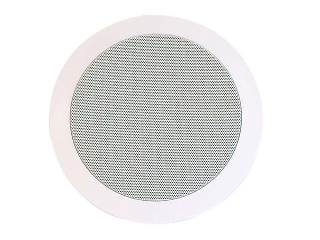 Monoprice 2-Way Aramid Fiber In-Ceiling Speakers - 8 Inch (Pair) Titanium Silk Dome Tweeters - Caliber Series