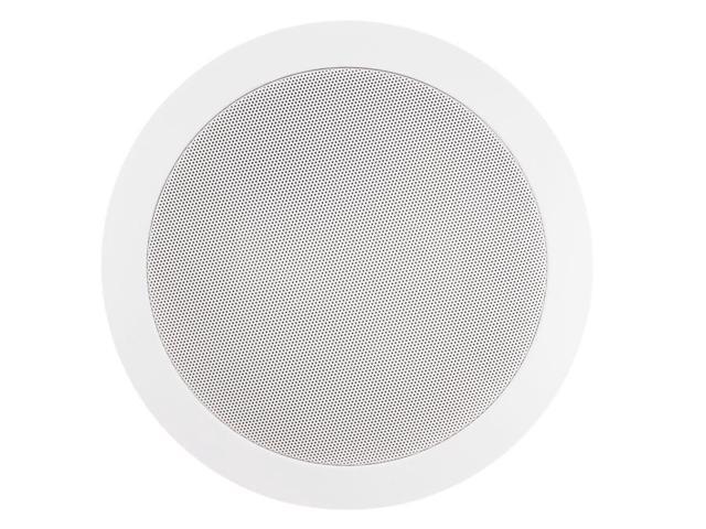 Monoprice 2-Way In-Ceiling Speakers - 6.5 Inch, Dual Input Stereo, Glass Composite Woofer (Pair) - Aria Series