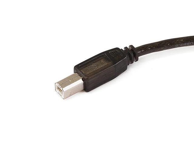 Monoprice USB 2.0 Cable - 49 Feet - Black USB Type-A to USB Type- B, Active, 28/24AWG