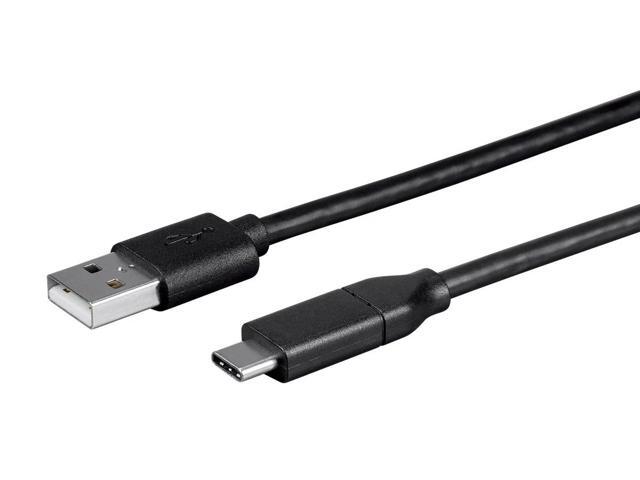 Monoprice USB C to USB A 2.0 Cable - 1 Meter (3.3 Feet) - Black Fast Charging, High Speed, 480Mbps, 3A, 26AWG, Type C, Compatible with Samsung...