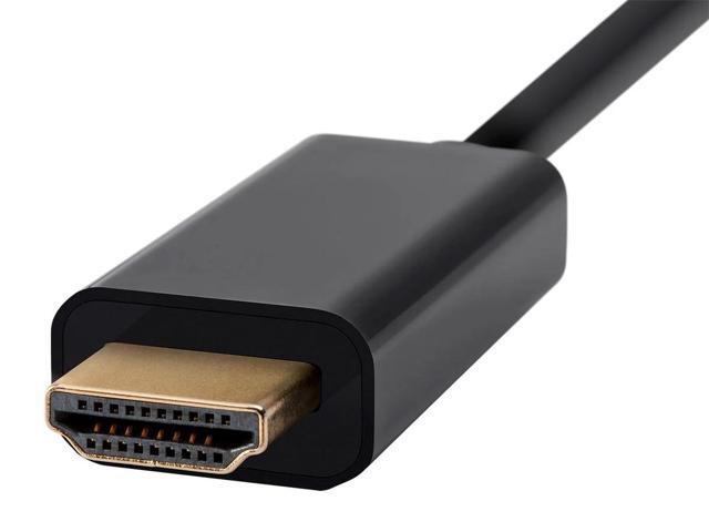 Monoprice Mini DisplayPort 1.2a to HDTV Cable - 6 Feet - Black Supports Up to 4K Resolution And 3D Video - Select Series
