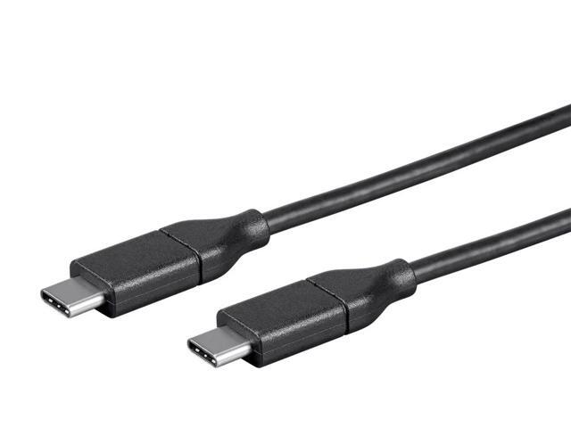 Monoprice USB C to USB C 2.0 Cable - 4 Meters (13.1 Feet) - Black 480Mbps, 5A, 30/26AWG, Type C, Compatible with iPad Pro / MacBook Pro / Samsung...