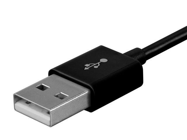 Monoprice USB-A to Micro B Cable - 3 Feet - Black, Polycarbonate Connector Heads, 2.4A, 22/30AWG - Select Series
