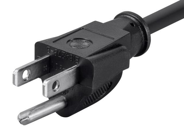 Monoprice 15ft 16AWG Power Cord Cable w/ 3 Conductor PC Power Connector Socket, 13A (NEMA 5-15P to IEC-320-C13)