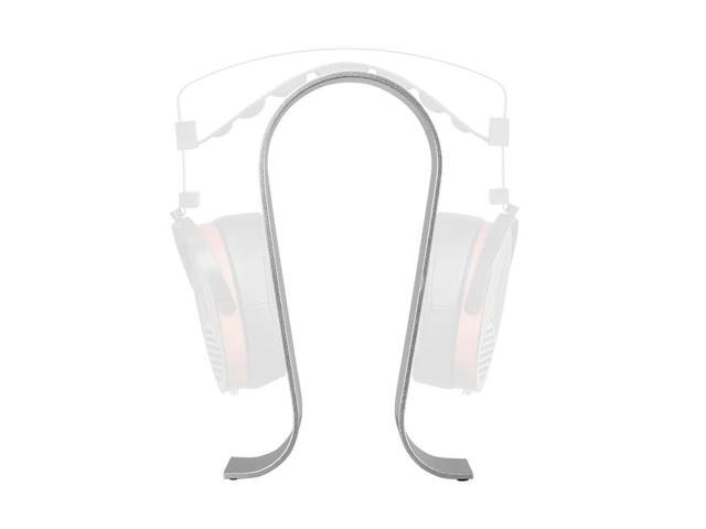 Monoprice Headphone Stand - Silver, Full Aluminum Construction, Solid And Stable, Fits Most Headphones
