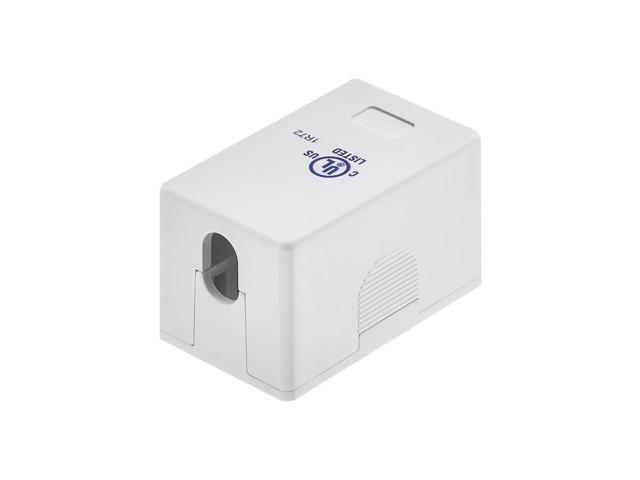 Monoprice 1-port Keystone Surface Mount Box - White