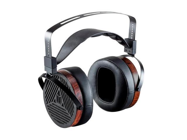 Monoprice Monolith M1060 Over Ear Planar Magnetic Headphones - Black/Wood With 106mm Driver, Open Back Design, Comfort Ear Pads For...