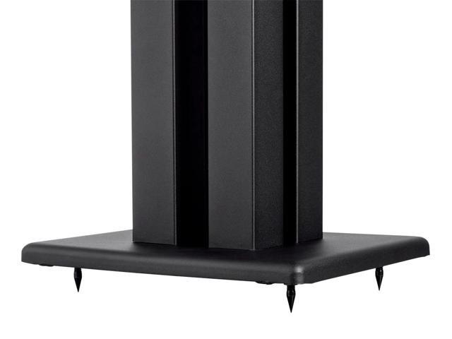 Monoprice Monolith 24 Inch Speaker Stand (Each) - Black | Supports 75 lbs Adjustable Spikes Compatible With Bose Polk Sony Yamaha Pioneer and others - image 4