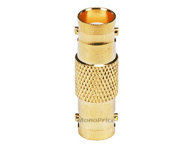 Monoprice 2-Port Coaxial Audio/Video Adapter, Gold Gold 4128