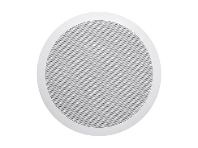 Monoprice 2-Way Polypropylene Ceiling Speakers - 8 Inch (Pair) With Paintable Grille - Aria Series