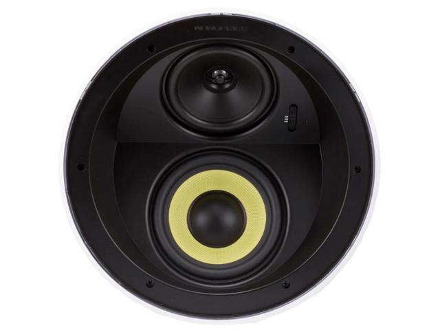 Monoprice 3 Way In-Ceiling Speakers - 6.5 Inches (Pair) With Concentric Mid/Highs, Aramid Fiber Cone Driver and Titanium Silk Dome Tweeters