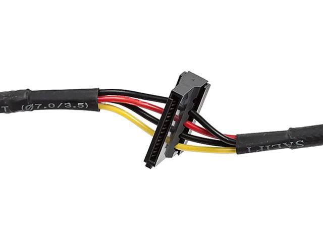 Monoprice 24-inch 4-pin MOLEX Male to 4x 15-pin SATA II Female Power Cable w/Net Jacket