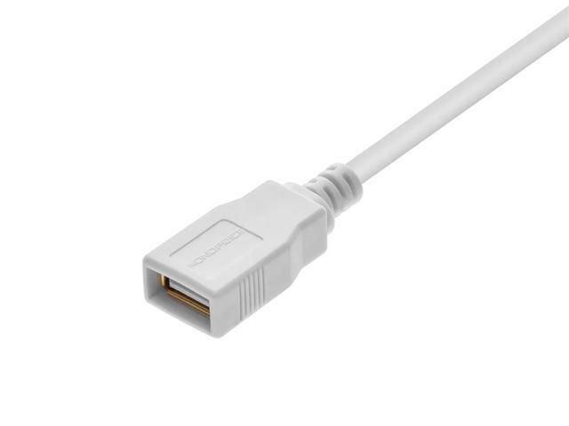 Monoprice USB 2.0 Extension Cable - 3 Feet - White USB Type-A Male to USB Type-A Female
