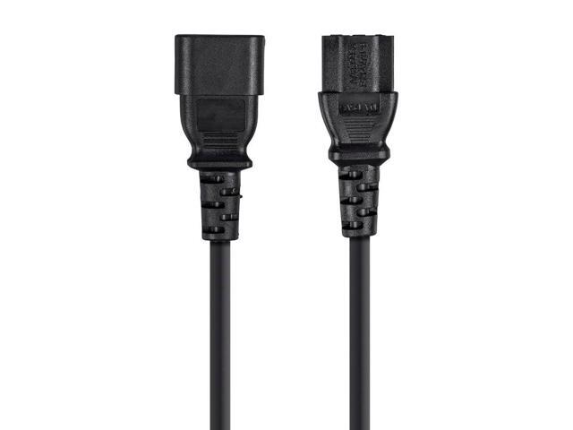 Monoprice 6ft 16AWG Power Extension Cord Cable w/ 3 Conductor PC/Mon, 13A (IEC-320-C14 to IEC-320-C13)