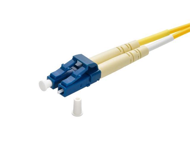 Monoprice Fiber Optic Cable - 10 Meter - Yellow LC to LC, 9/125 Type, Single Mode, Duplex
