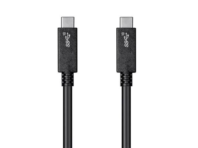 Monoprice USB C to USB C 3.1 Gen 2 Cable - 0.5 Meter (1.6 Feet) - Black 10Gbps, 5A, 30AWG, Type C, Compatible with Xbox One / PS5/ Switch / iPad...