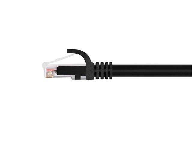 Monoprice Cat6 Ethernet Patch Cable - 75 Feet - Black Network Internet Cord - RJ45, Stranded, 550Mhz, UTP, Pure Bare Copper Wire, 24AWG -...
