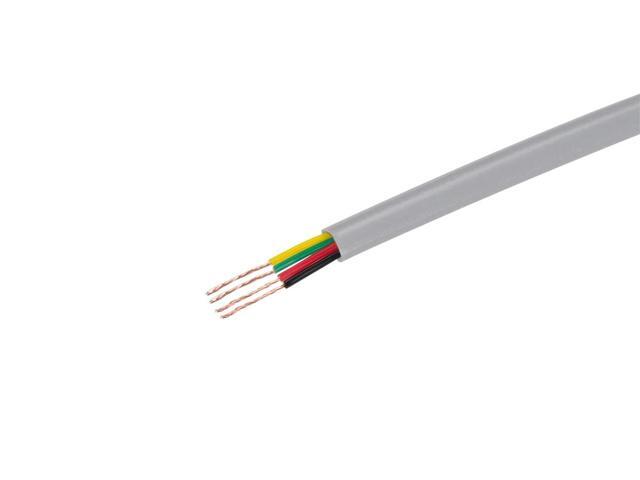 Monoprice Stranded Bulk Phone Cable - 1000 Feet - Silver 8 Conductor, 28AWG, Flat Cable