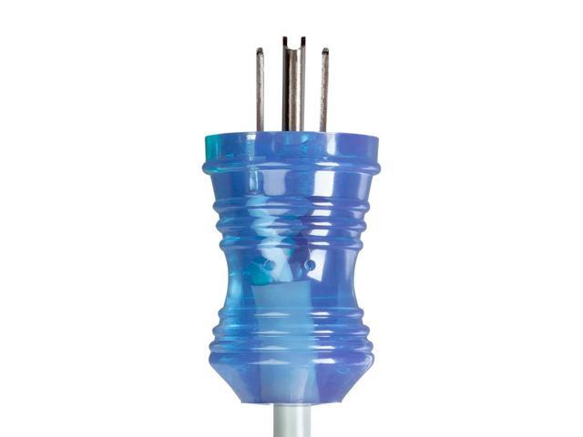 Monoprice 14AWG Gray Hospital-Grade Computer Power Cable / Cord - 6ft Clear 10A 14 AWG (NEMA 5-15P to IEC-320-C13)