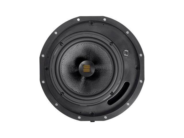 Monoprice Amber 2-Way Carbon Fiber Ceiling Speakers - 8 Inch With Magnetic Grille And Ribbon Tweeter (Pair) - image 4