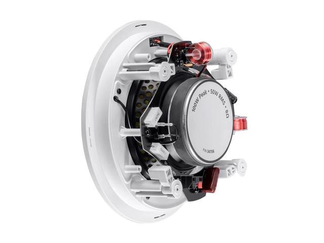 Monoprice 2 Way In-Ceiling Speakers - 6.5 Inch (Pair) With Aramid Fiber And Titanium Silk Drivers - Caliber Slim Series