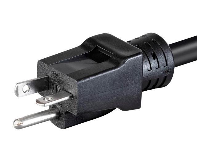 Monoprice Heavy Duty Extension Cord - 6 Feet - Black IEC 60320 C19 to NEMA 5-20P, 12AWG, 20A, SJT, 125V