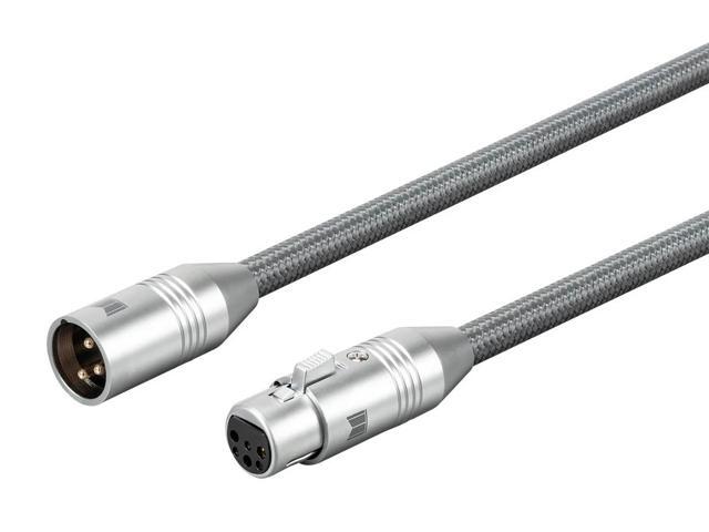 Monoprice Monolith XLR Balanced Audio Cable - 1 Meter, With 24K Gold Plated Connectors, Oxygen Free Copper, Professional, Premium Home Audio
