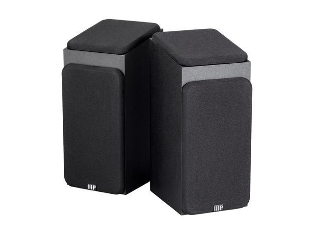 Monoprice Premium Immersive Satellite Speakers - Black (Pair) With 3Inch woofer, 3/4Inch Aluminum Dome & 100 Watt Input Power
