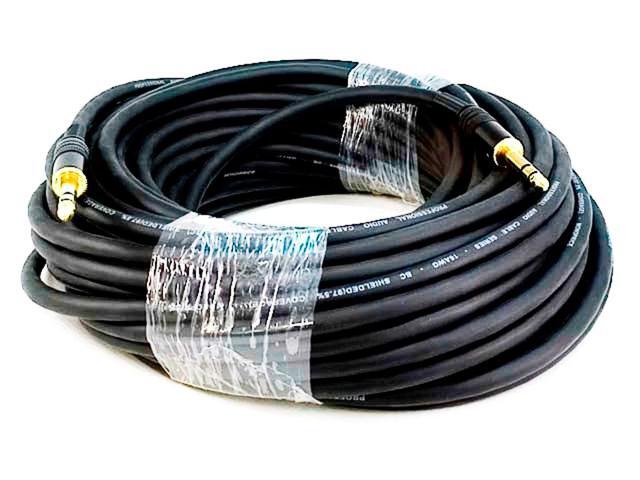 Monoprice 75ft Premier Series 1/4in TRS Male to Male Cable, 16AWG (Gold Plated)