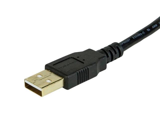 Monoprice USB Type-A to USB Type-A Female 2.0 Extension Cable - 6 Feet - Black (3 Pack) 28/24AWG, Gold Plated Connectors