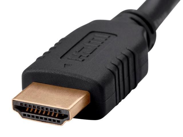 Monoprice HDMI Cable - 6 Feet - Black (3-Pack) High Speed, 4K@60Hz, HDR, 18Gbps, YCbCr 4:4:4, 26AWG, Compatible with UHD TV and More - Select Series