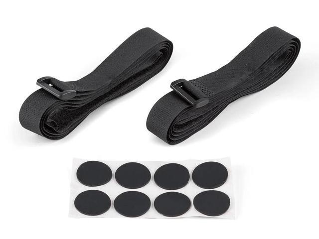 Monoprice Elements Speaker Stand - 18 Inch (Pair) With Cable Management, Strong Tempered Glass Base With Floor Spikes