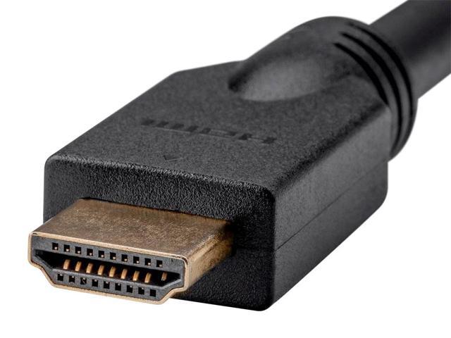Monoprice HDMI Cable - 30 Feet - Black (3 Pack) No Logo, High Speed, 4K@24Hz, 10.2Gbps, 24AWG, CL2, Compatible with UHD TV and More - Commercial...