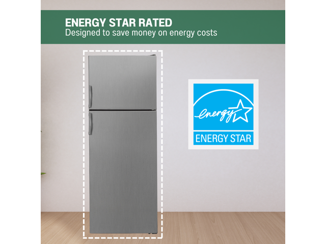 Equator 14 cu ft Stainless Top Freezer Refrigerator Frost Free Energy Star Made in Europe
