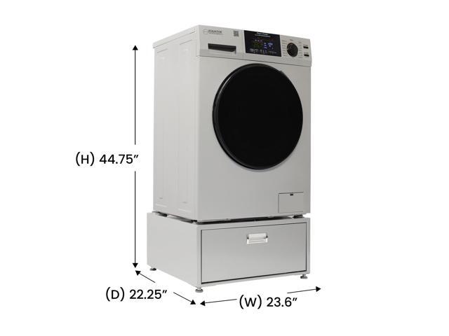 Equator 1.6cf 110V Vented Sani Combo Washer Dryer Pet Cycle + Pedestal ADA