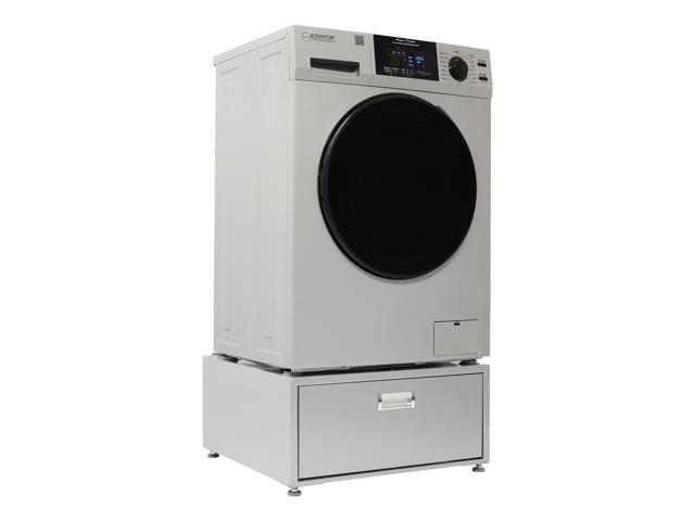 Equator 1.6cf 110V Vented Sani Combo Washer Dryer Pet Cycle + Pedestal ADA