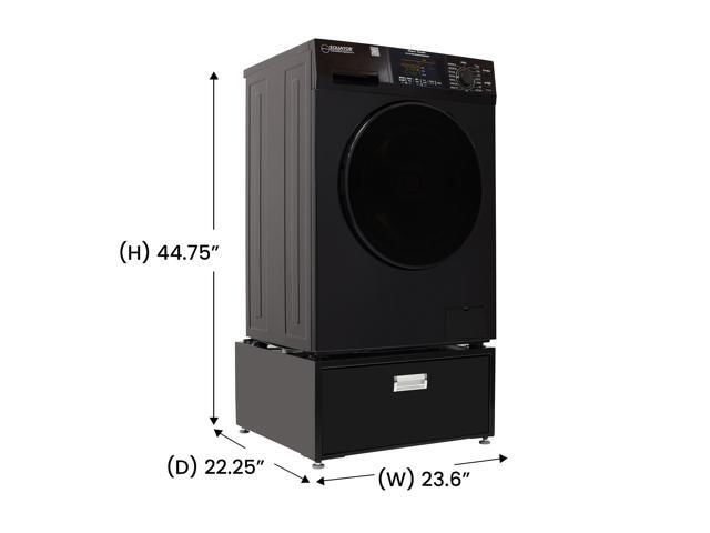 Equator All-in-One Washer Dryer VENTED-DRY 30% FASTER than Condense 15lb 110V + Pedestal