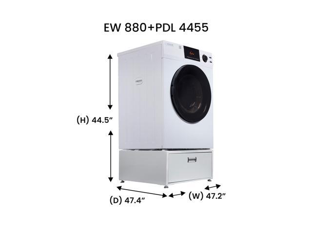 Equator COMPLETE LAUNDRY SET Sani Washer 1.9cf 110V +Vented Dryer 220V+ Pedestals