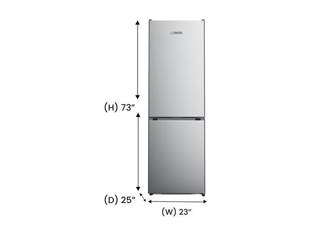 Equator Bottom Mount Refrigerator-Freezer w/ICE MAKER Frost Free Reversible 110V