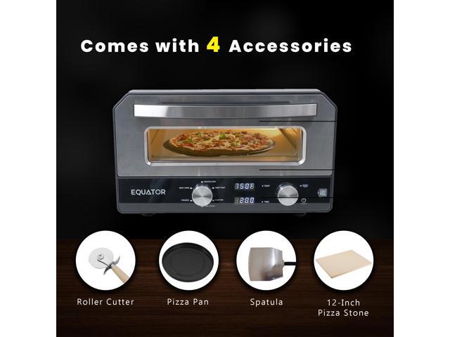 Equator ELECTRIC PIZZA OVEN Multi Program w/ Baking Stone Countertop 0.5cf 110V