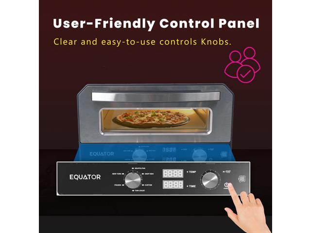 Equator ELECTRIC PIZZA OVEN Multi Program w/ Baking Stone Countertop 0.5cf 110V