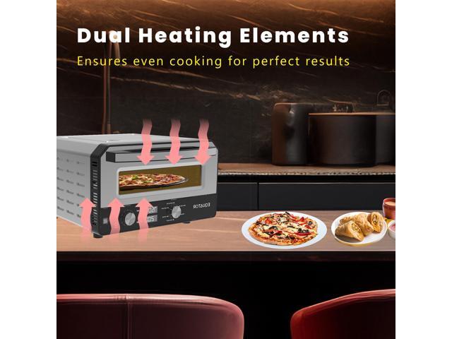 Equator ELECTRIC PIZZA OVEN Multi Program w/ Baking Stone Countertop 0.5cf 110V