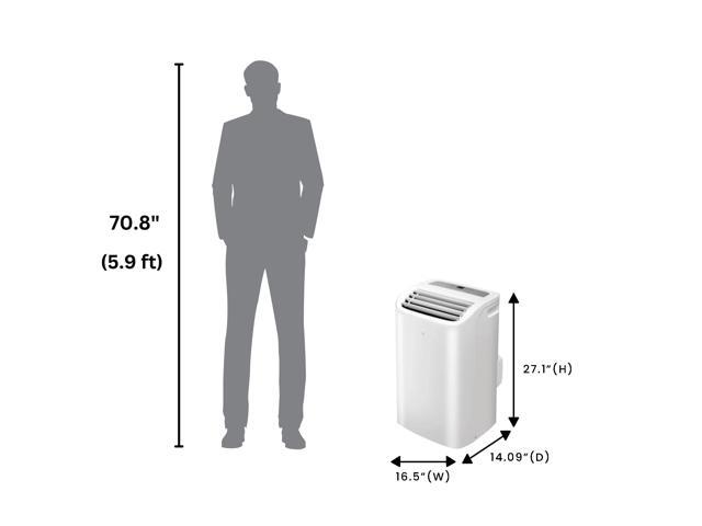 Equator 16000Btu PORTABLE AIR CONDITIONER Cool+Heat Indoor 700sf AutoSwing 110V